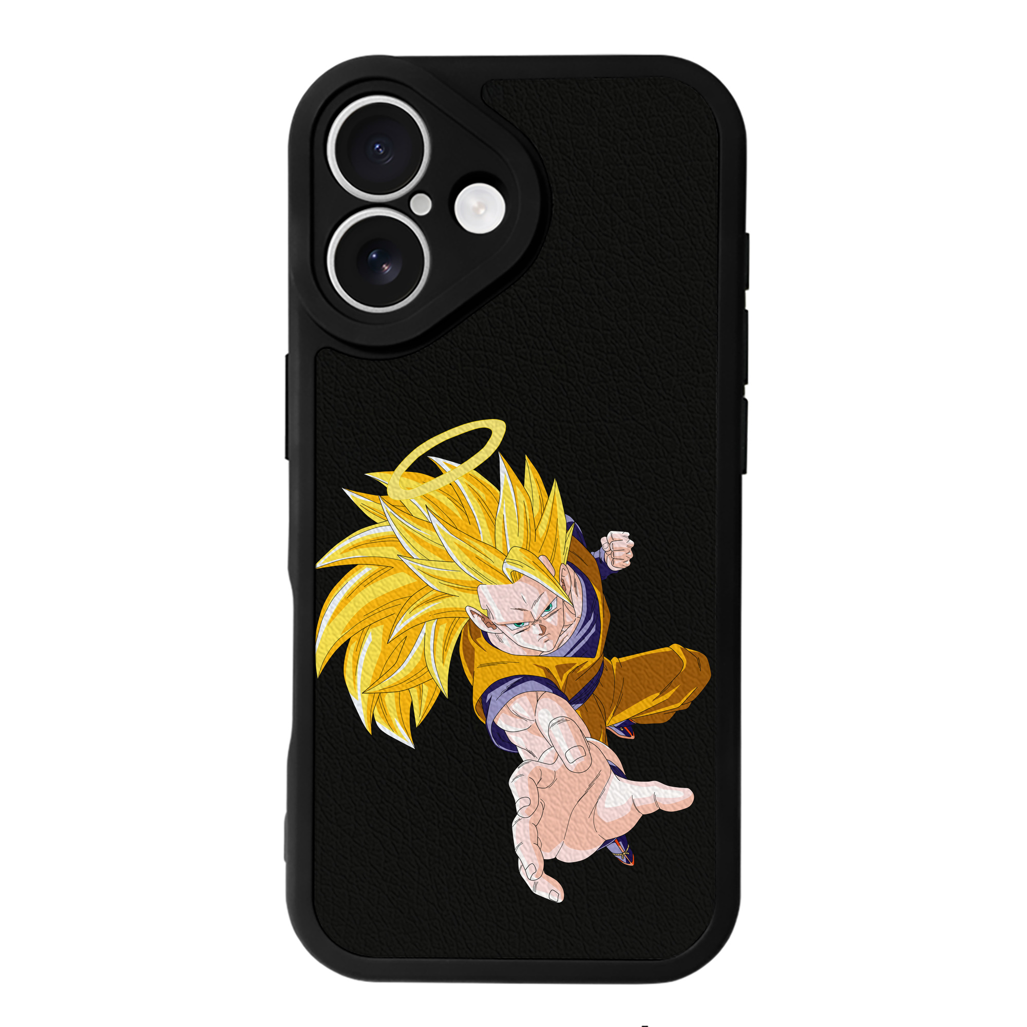 （画像用） ドラゴンボール 孫悟空（そん ごくう）Son Goku カカロット DRAGON BALL Kakarotto 【iPhone 16シリーズ対応】シリコンスマホケース（レザー調） 材質：シリコン